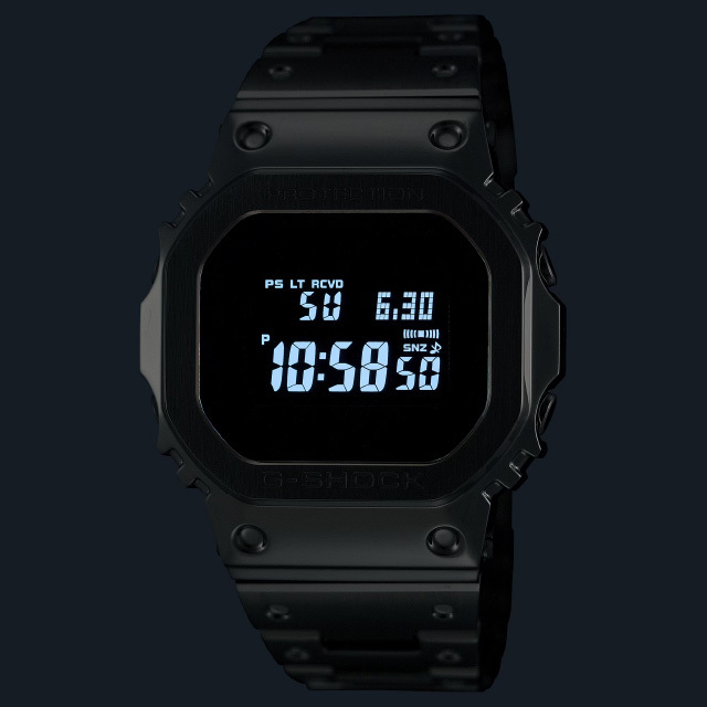 G-SHOCK デジタル腕時計 GMW-B5000D-2JF フルメタル G-SHOCK フルメタル ブルーアクセント GMW-B5000D-2JF メンズ