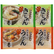 でらうま きしめん・みそ煮込うどん 各2食