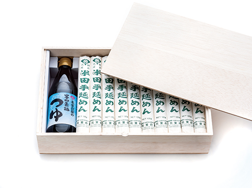 半田手延べめん【こだわり極太麺】　めんつゆセット　2kg