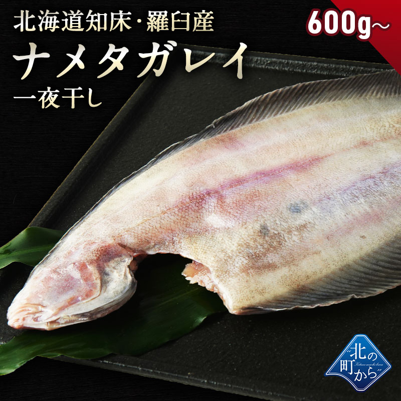 ナメタガレイ 知床・羅臼産 600g～ 一夜干し 新鮮なうちに干しあげて旨みをギュッと凝縮させました！ なめたがれい カレイ かれい