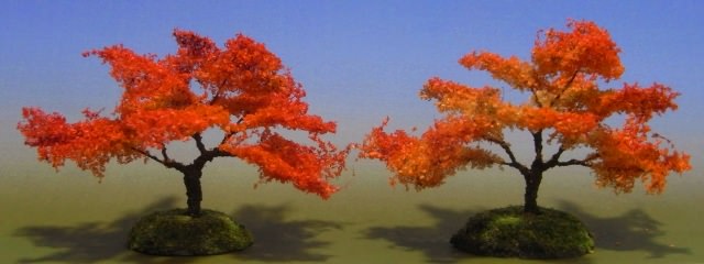 受注製作商品】【Nゲージ】紅葉の決定版【きたろく】ミニジャパンNo,9