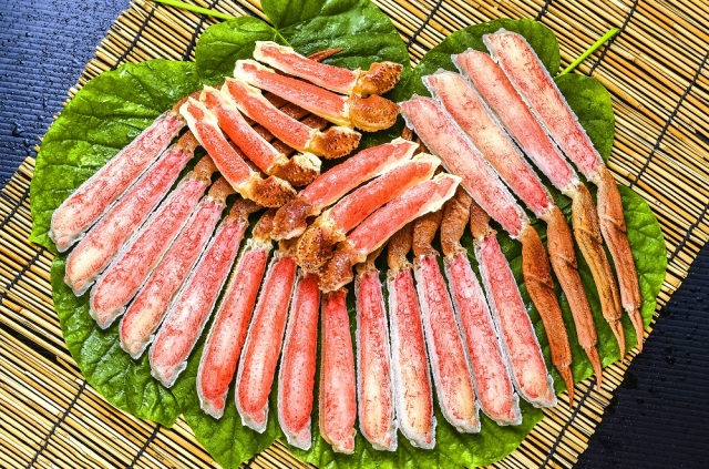 14)極上生本ズワイ かにしゃぶ用【大】 脚18本+爪下8本 約1.0kg