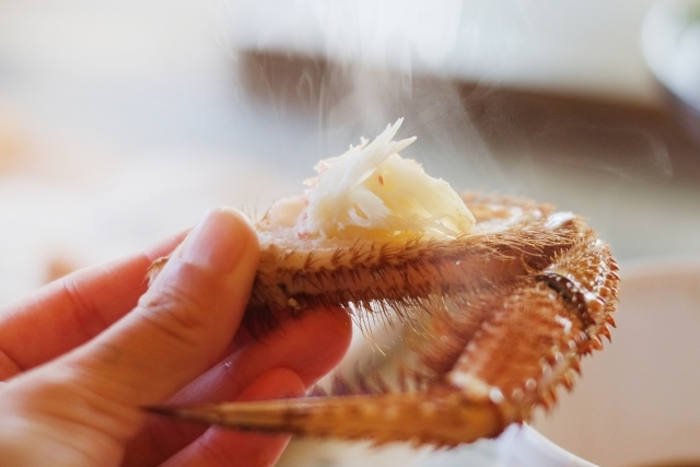 北山水産】23) 極上ボイル毛ガニ姿 特大 1尾 約700g 