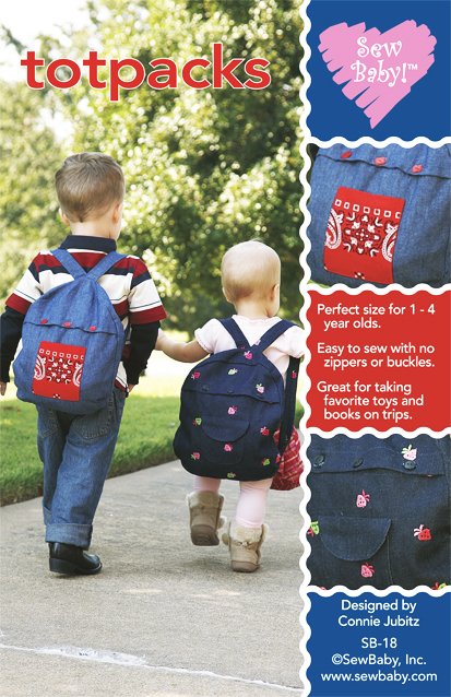 【日本語訳付】Sew Baby! 輸入型紙 Tot Packs/キッズリュック