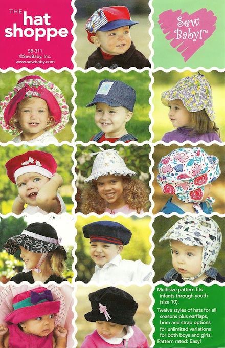 【日本語訳付】Sew Baby! 輸入型紙 The Hat Shoppe/ハットショップ
