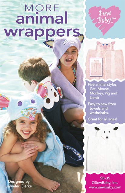 【日本語訳付】Sew Baby! 輸入型紙 More Animal Wrappers/アニマルラッパー2