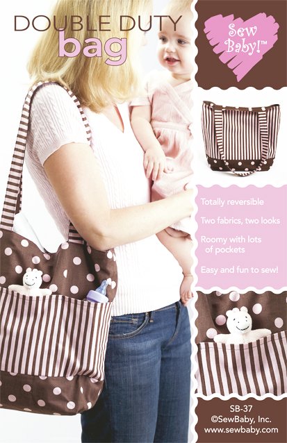 【日本語訳付】Sew Baby! 輸入型紙 Double Duty Bag/ダブルデューティーバッグ