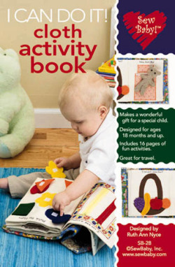 【日本語訳付】Sew Baby! 輸入型紙 Cloth Activity Book/布絵本クロスアクティビティブック