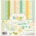 【スクラップブッキング ページキット 12インチ】12x12 carta bella paper - it's a boy（ベビー：イッツアボーイ）