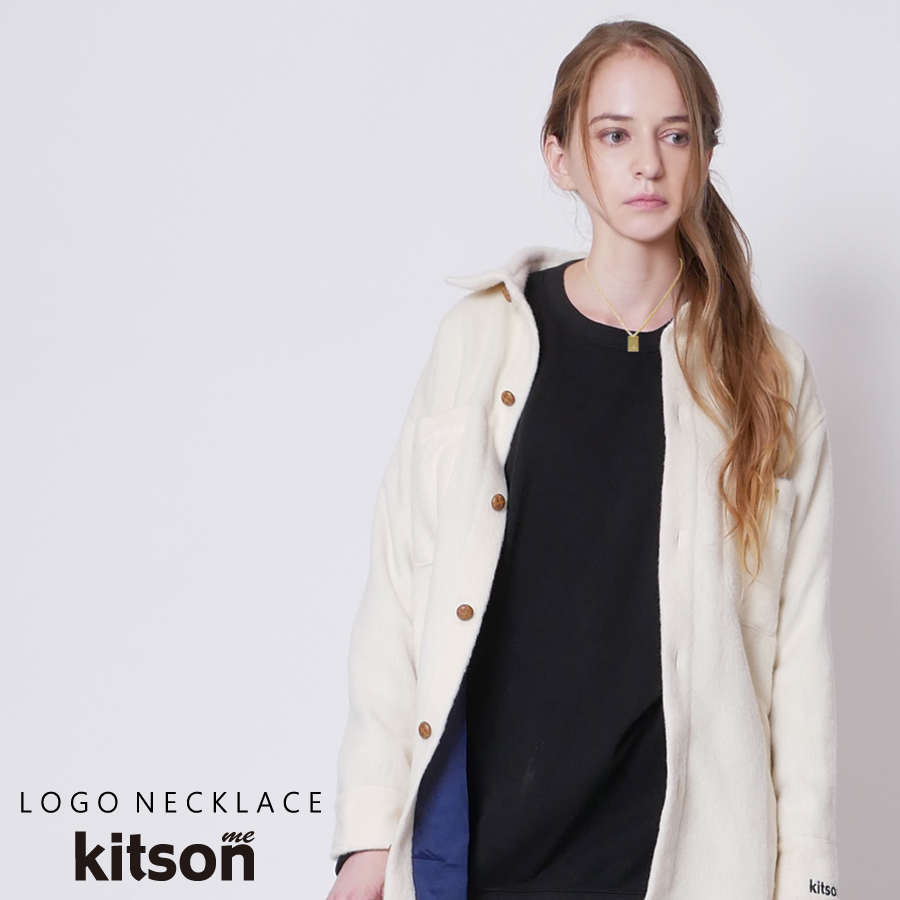 kitson me　ロゴスクエアネックレス◆