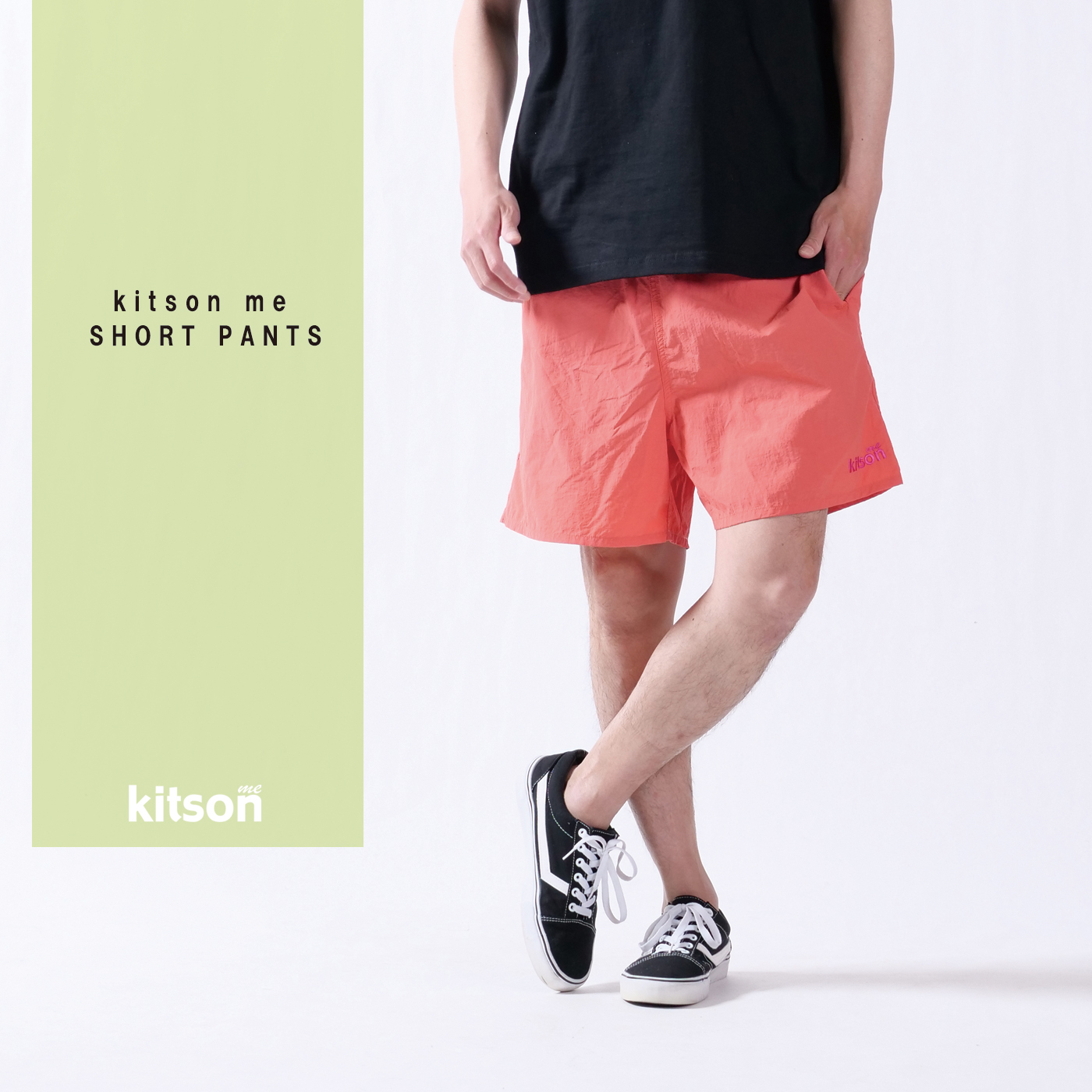 kitson me　ロゴ刺繍ショートパンツ