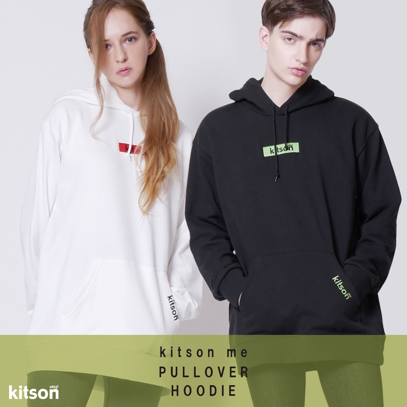 kitson me　ロゴ刺繍パーカー◆