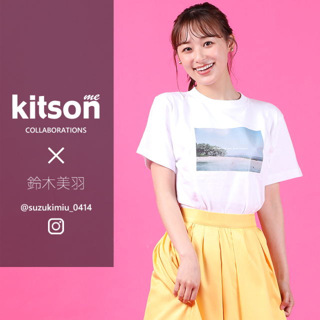 鈴木美羽 × Kitson me  コラボ半袖TシャツTYPE:A