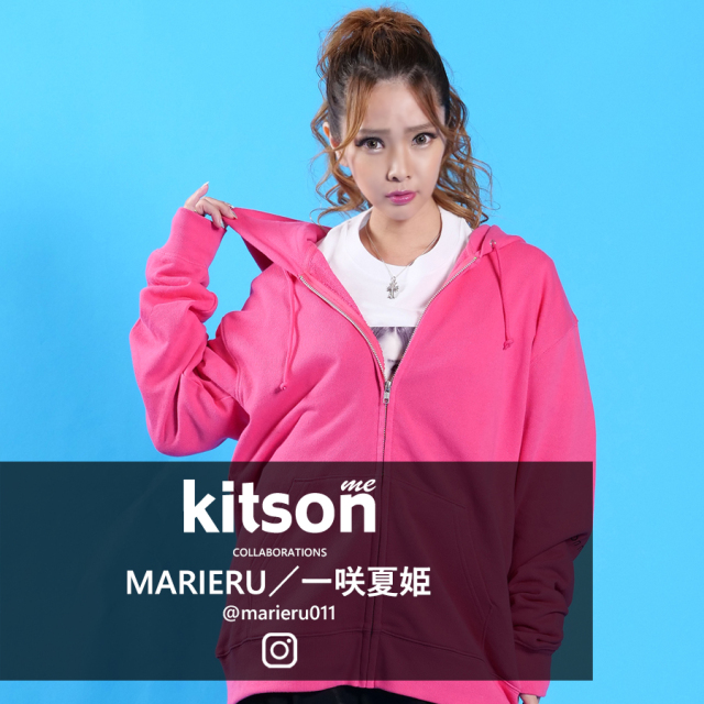 MARIERU／一咲夏姫×Kitson me  コラボZIPパーカー