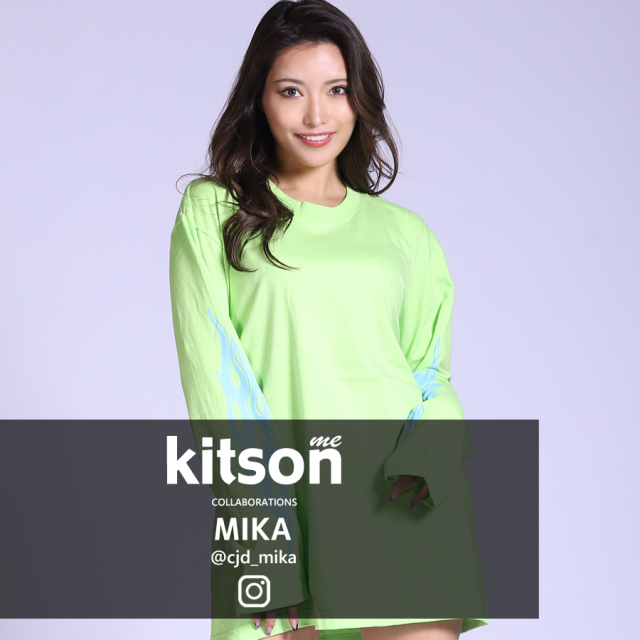 MIKA×Kitson me  コラボ長袖Tシャツ