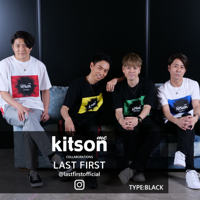 LAST FIRST × Kitson me コラボ半袖Tシャツ TYPE：BLACK