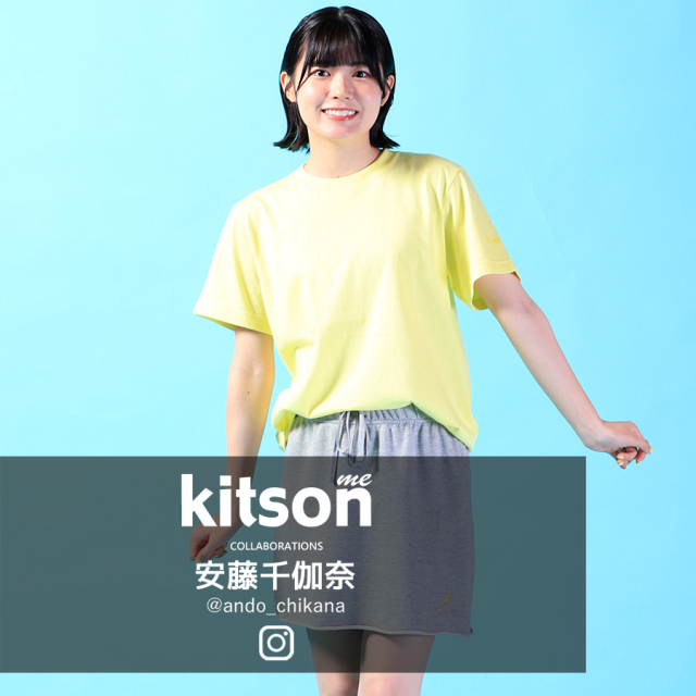 安藤千伽奈 × Kitson me  コラボ第二弾 半袖Tシャツ