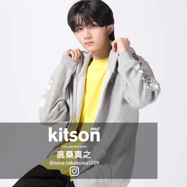 miiシンガーズハイ ロンT パーカー 高桑真之 × Kitson me コラボZIPパーカー