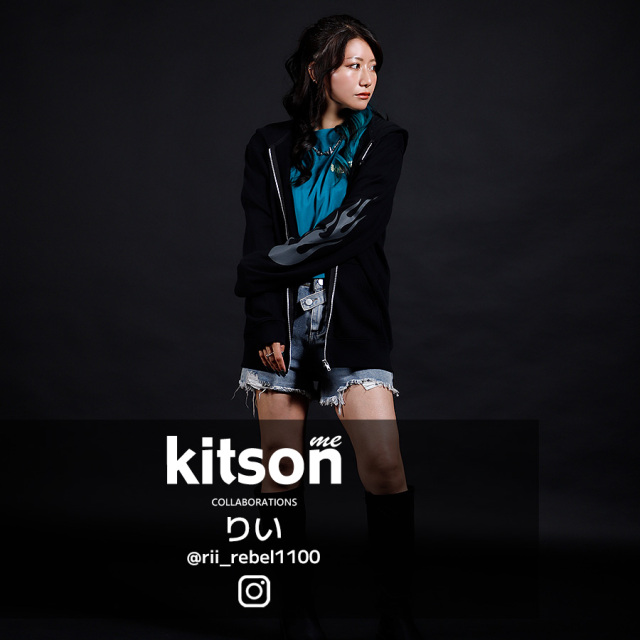 りい × Kitson me コラボZIPパーカー