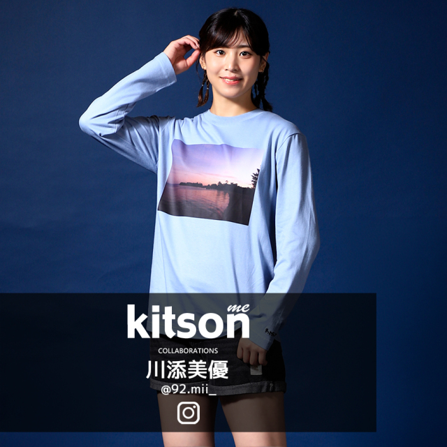川添美優 × Kitson me コラボ長袖Tシャツ