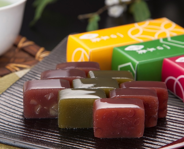 京の一口ようかん 8本入り【栗・小倉・抹茶羊羹】/宇治茶・抹茶