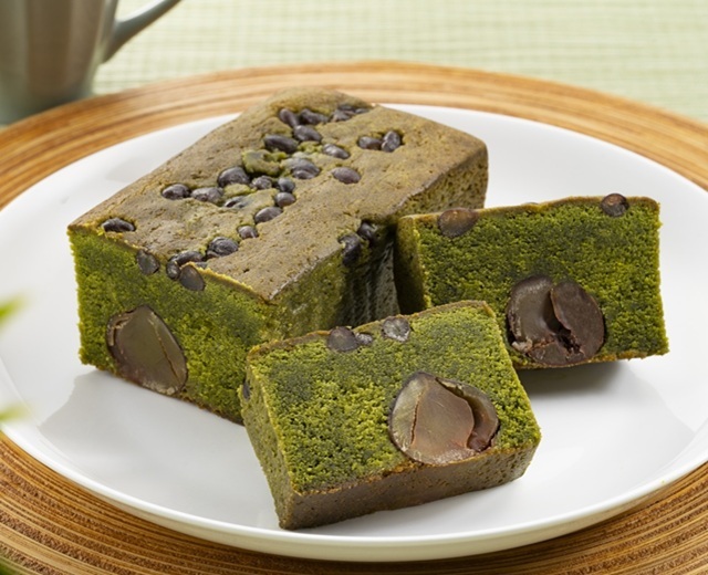 新商品】渋皮栗抹茶ケーキ (約450g) 1本入り パウンドケーキ/宇治茶