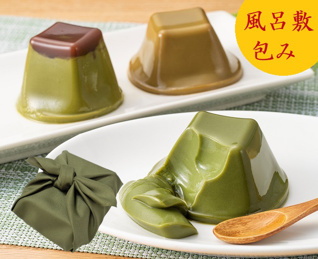 風呂敷包み】宇治抹茶デザート【こだわりプリンセット9】/宇治茶・抹茶
