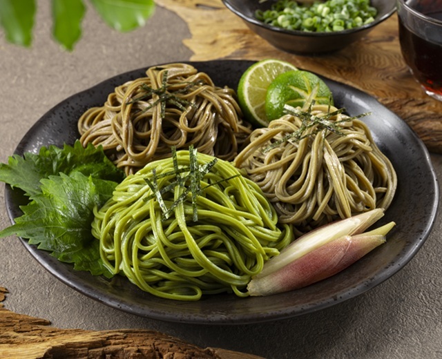 宇治抹茶・ほうじ茶・和紅茶そばセット 3袋入り/6人前分【無着色・国産