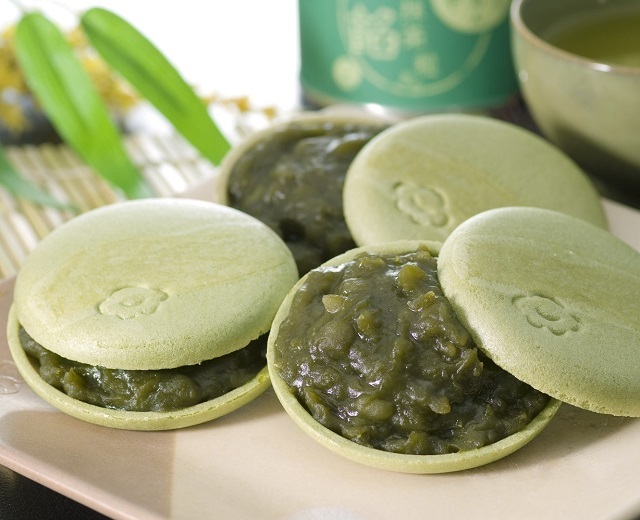 お手作り宇治もなか 【抹茶皮/抹茶あん】最中1組/宇治茶・抹茶