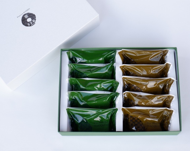 風呂敷包み】宇治のダクワーズ (ダックワーズ) 10個入り/宇治茶・抹茶
