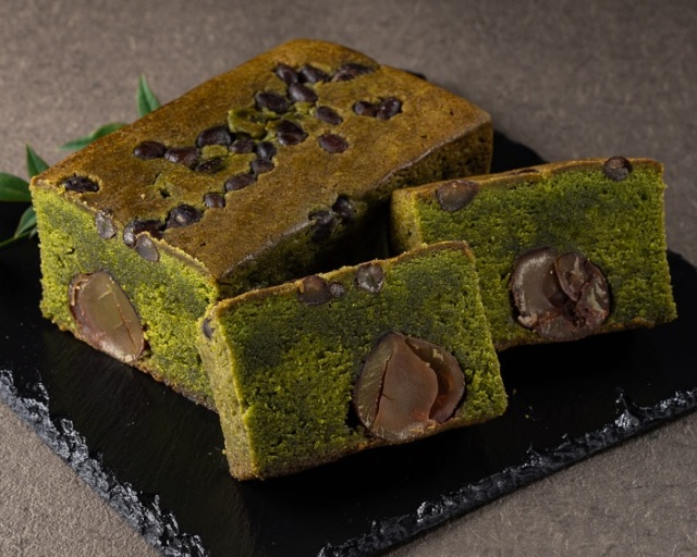 新商品】渋皮栗抹茶ケーキ (約450g) 1本入り パウンドケーキ/宇治茶