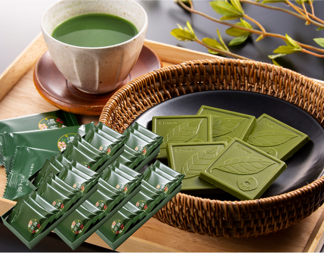 宇治抹茶チョコレート【濃茶】9枚入り×5箱セット/宇治茶・抹茶
