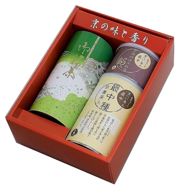 宇治茶とお手作り京番茶もなか 最中/宇治茶・抹茶スイーツ・抹茶