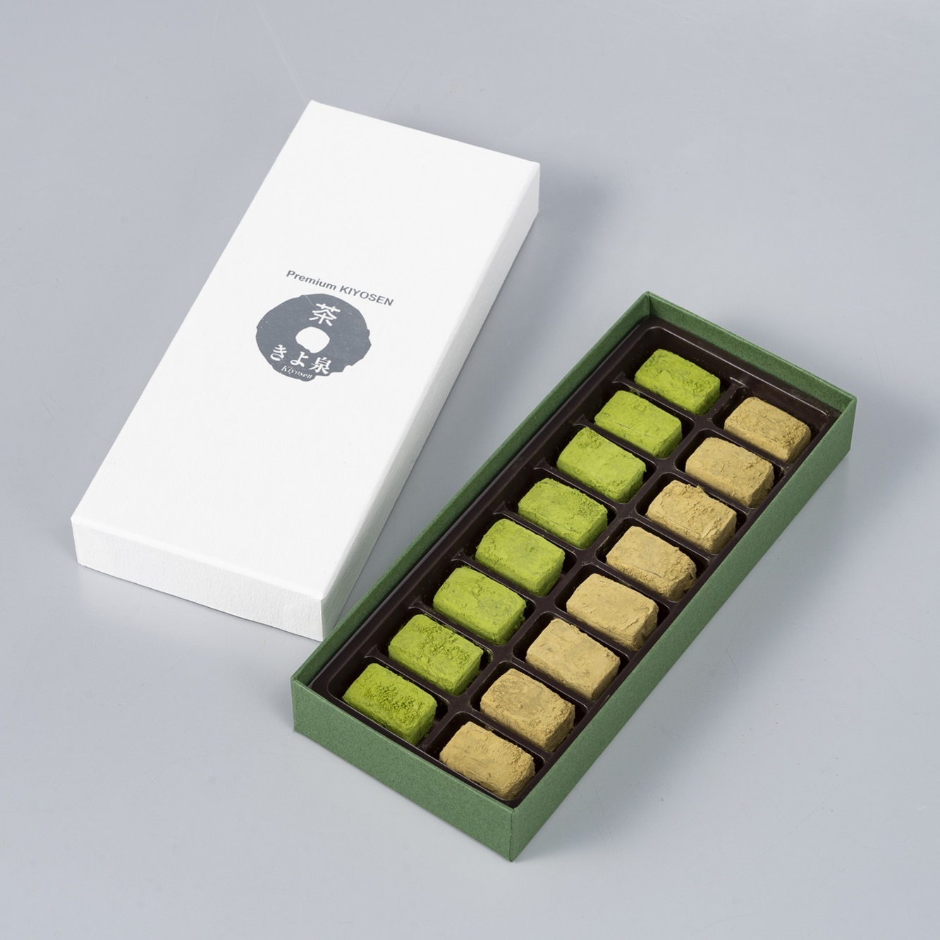 メイン画像:2枚目:1月26日より販売開始「京都の生チョコレート」【抹茶・ほうじ茶】16粒×5セット【バレンタイン】 ★送料無料