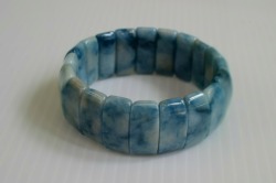 糸魚川産　高級バングル　青