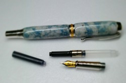 糸魚川産　高級万年筆兼用ボールペン