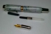 糸魚川産　高級　万年筆　兼用　ボールペン