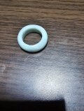糸魚川産　翡翠　くりぬき　リング