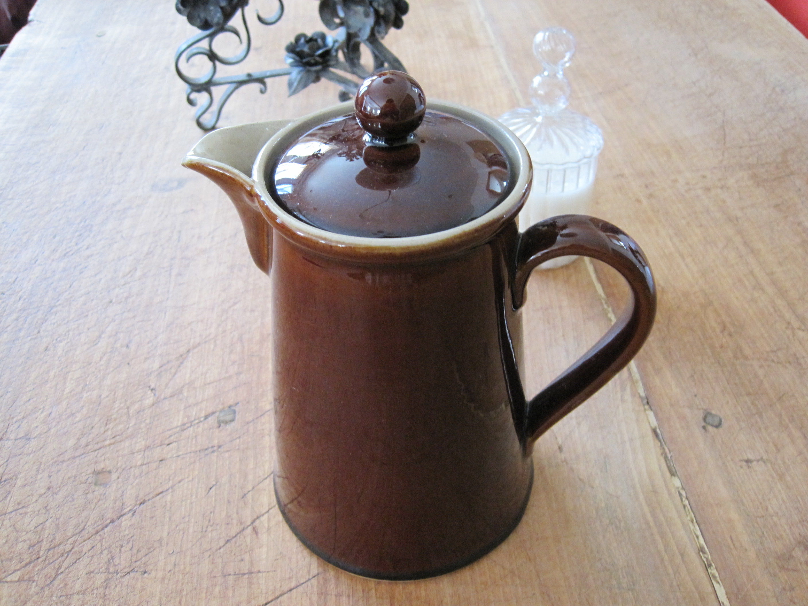 アンティーク　DENBY　ポット　大