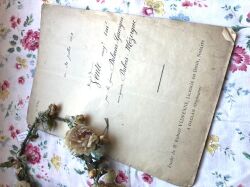 フランスアンティーク　古文書マニュスクリ　1905年　7ページ