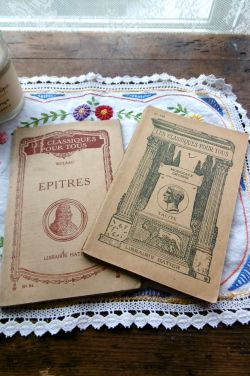 フランスアンティーク　古書　セット フランスアンティーク,1930年代,古書,2冊セット,セピア色,クラシック