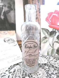 フランスアンティーク,ガラスボトル,レトロ,薬瓶