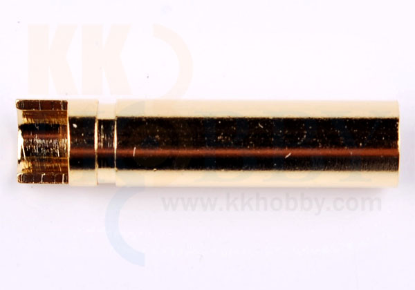 【先割れタイプ】 4mmゴールドコネクター（メス）