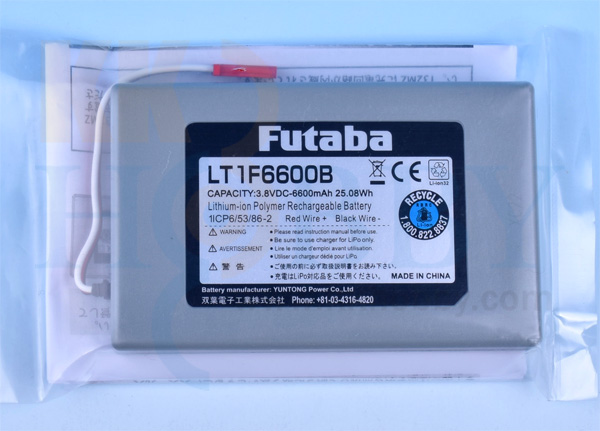 フタバT32MZ 送信機専用リチウム・ポリマー電池（LT1F6600B）