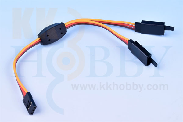 【フック付】FUSE 大電流用Ｙ字ツイストコード 15cm （ツメなし）　