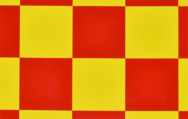 ＫＫフィルム 3x3 チェッカー（レッド+イエロー）