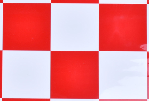 ＫＫフィルム 5x5 チェッカー（ホワイト+レッド）