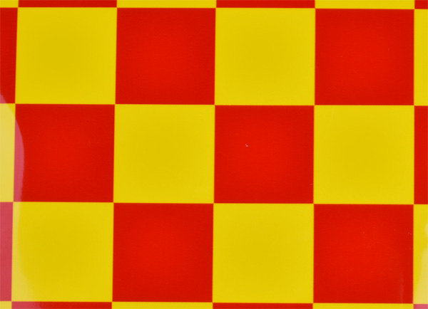 ＫＫフィルム 2x2 チェッカー（レッド+イエロー）
