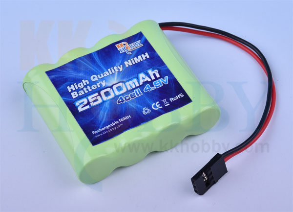 【急速充電対応】 KKHOBBY 受信機用NiMH（ニッケル水素） 4.8V 2500mA