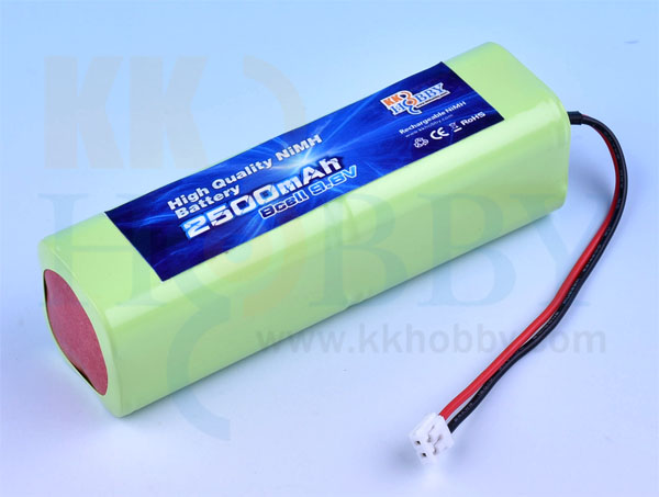 【急速充電対応】 KKHOBBY プロポ用NiMH（ニッケル水素） 9.6V 2500mA（JR用）